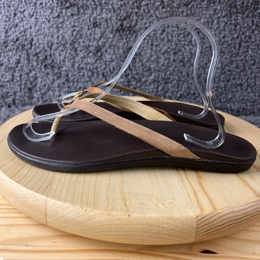 OluKai Brown Tan Sandals - Picture 2 of 9